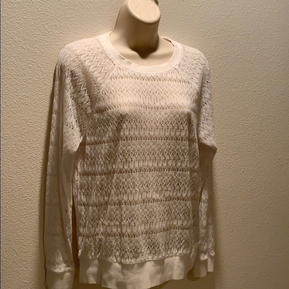 Forever 21 White Wintry Dainty Top